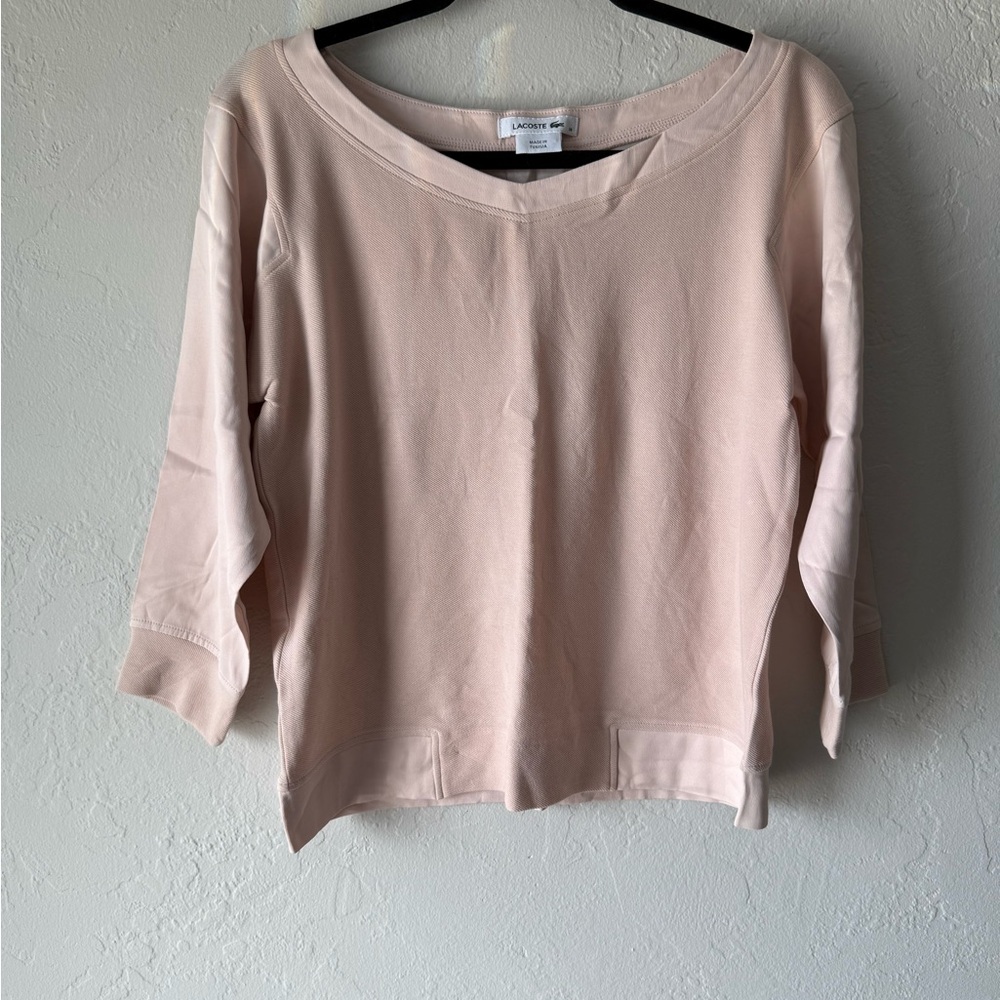 Lacoste Light Pink Women's Blouse, new. Size 38, small